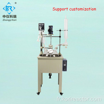 Réacteur en verre monocouche industriel chimique pour les laboratoires